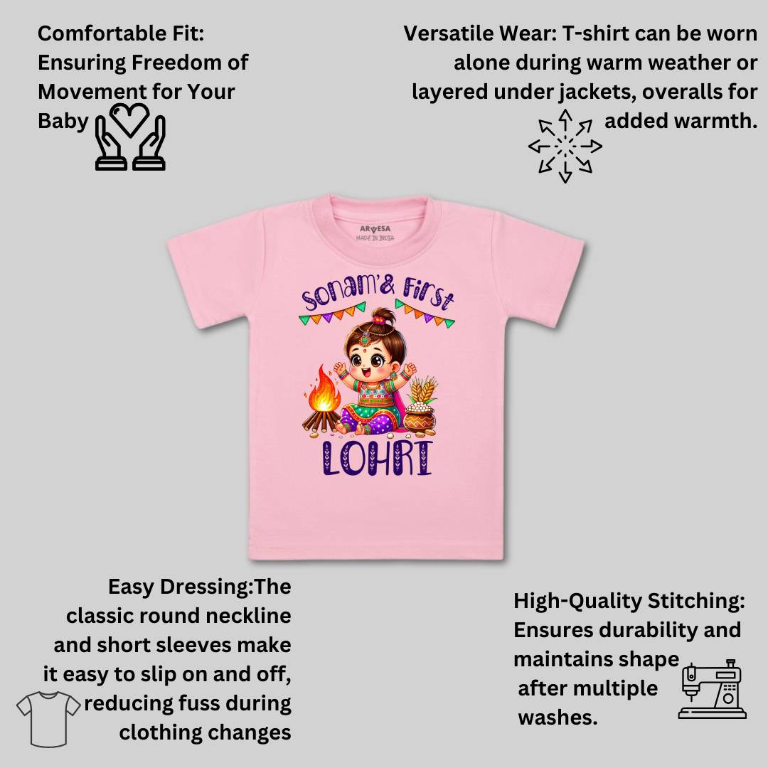 Arvesa My First Lohri  Baby Boy & Girl Dress