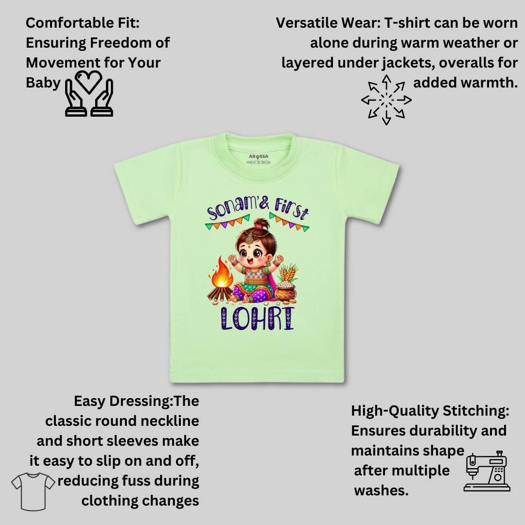 Arvesa My First Lohri  Baby Boy & Girl Dress