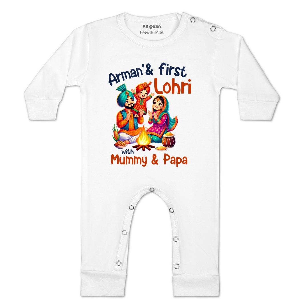 Arvesa My First Lohri  Baby Boy & Girl Dress