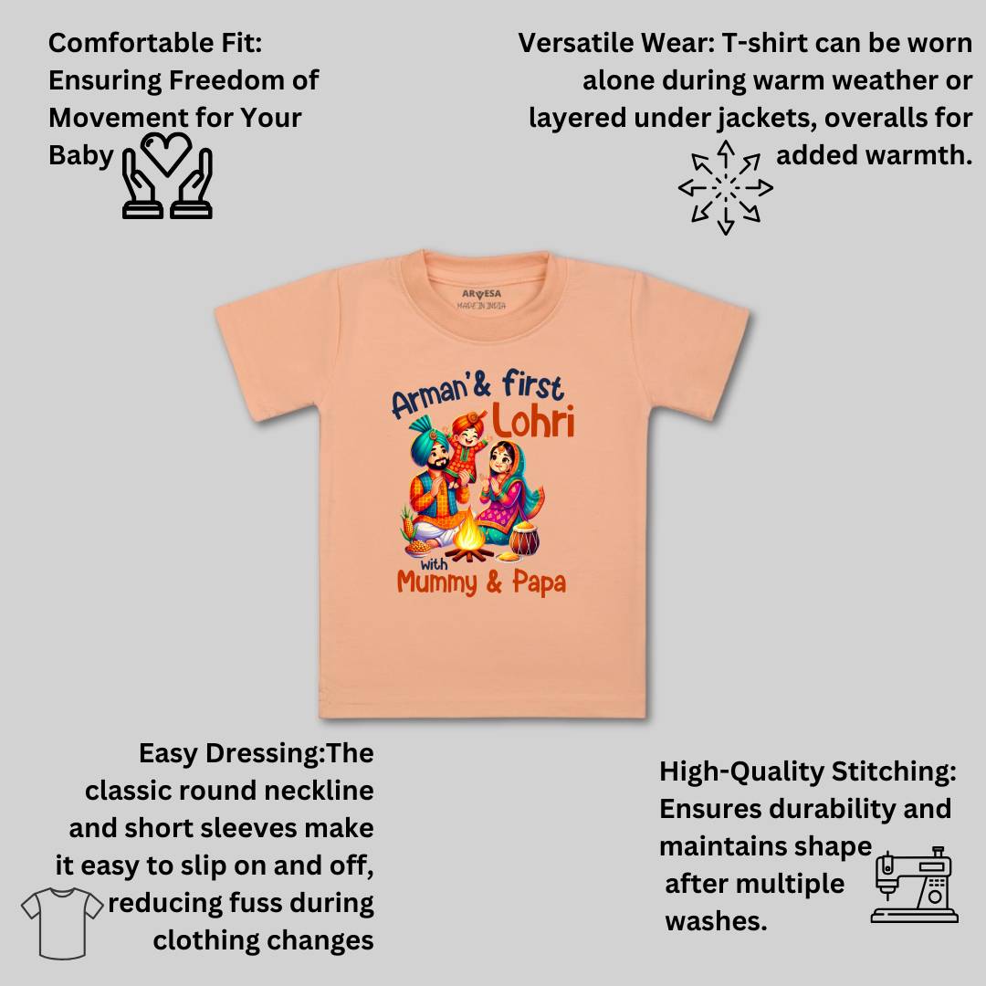 Arvesa My First Lohri  Baby Boy & Girl Dress