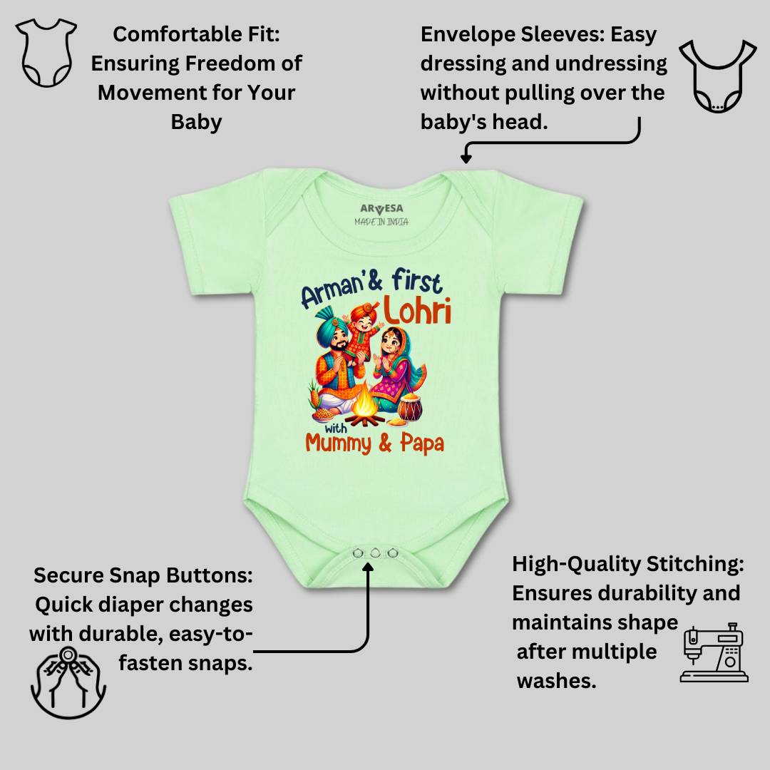 Arvesa My First Lohri  Baby Boy & Girl Dress