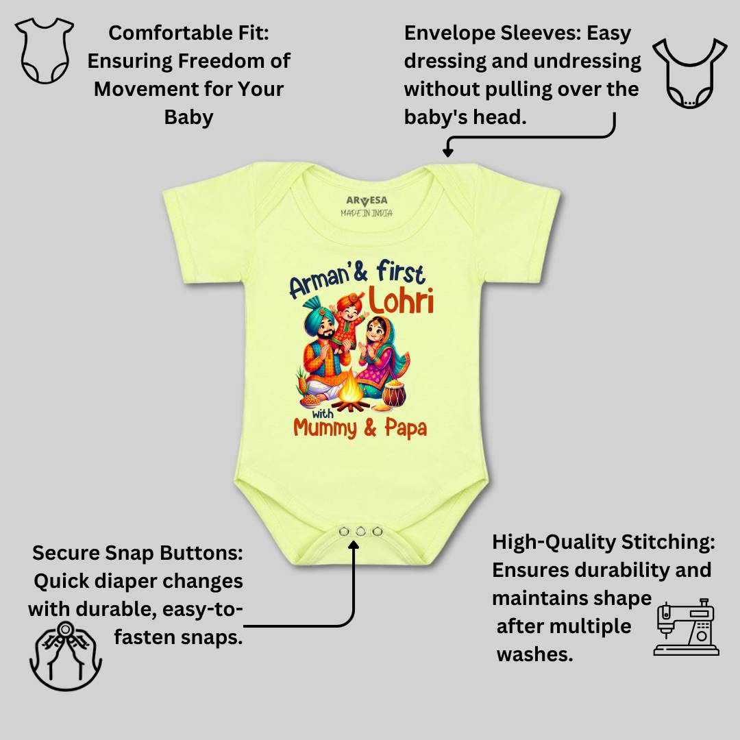 Arvesa My First Lohri  Baby Boy & Girl Dress