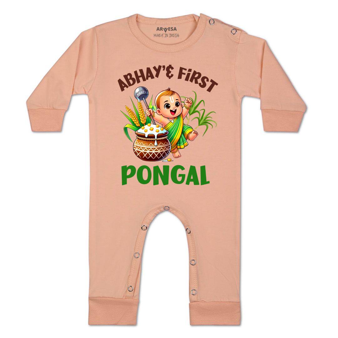 Arvesa My First Pongal  Baby Boy & Girl Dress