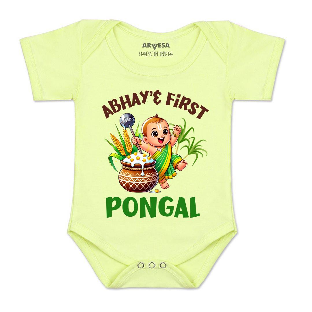 Arvesa My First Pongal  Baby Boy & Girl Dress