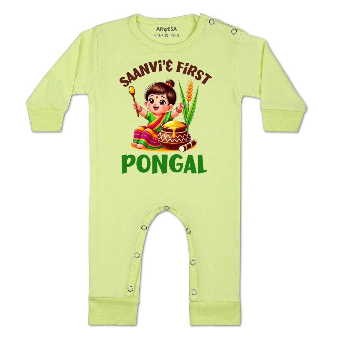 Arvesa My First Pongal  Baby Boy & Girl Dress