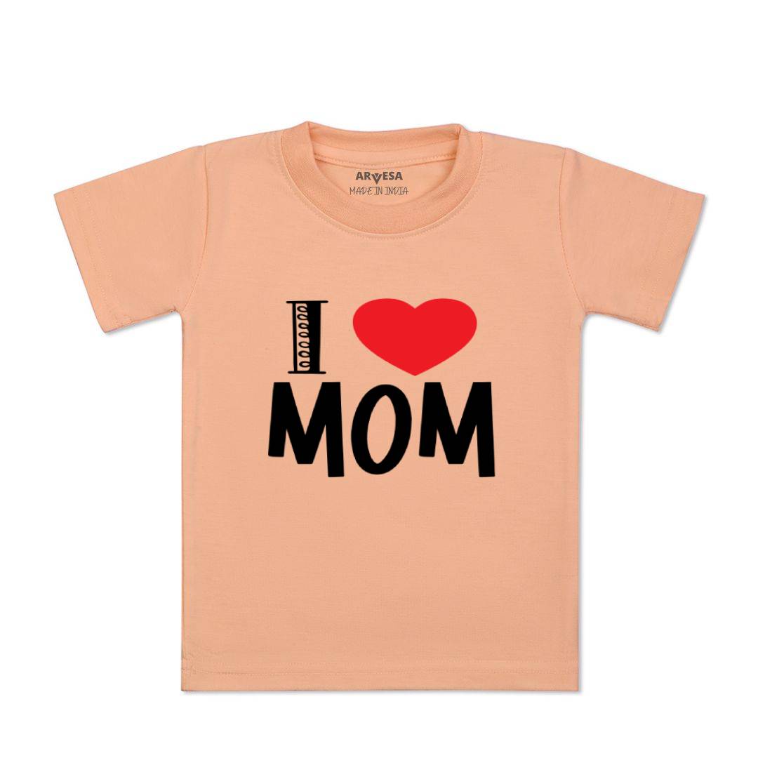 Arvesa I Love Mom Design-178 White 0-3 Months Jumpsuit for Baby Boy & Girl dress .