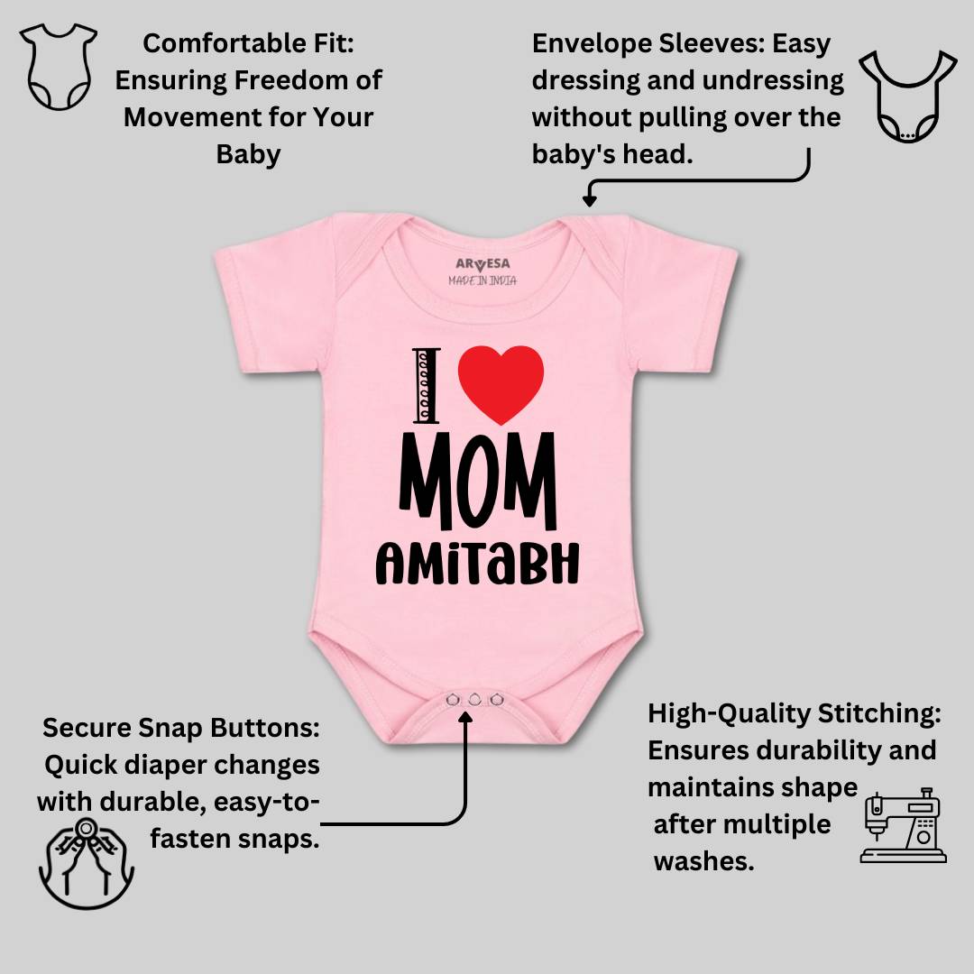Arvesa I Love Mom Baby Boy & Girl Dress