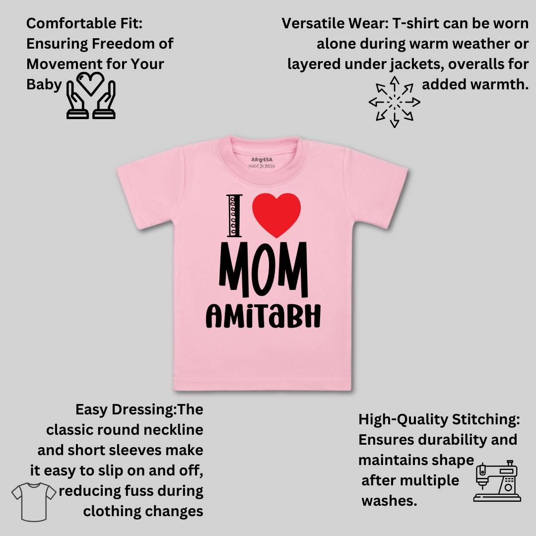 Arvesa I Love Mom Baby Boy & Girl Dress