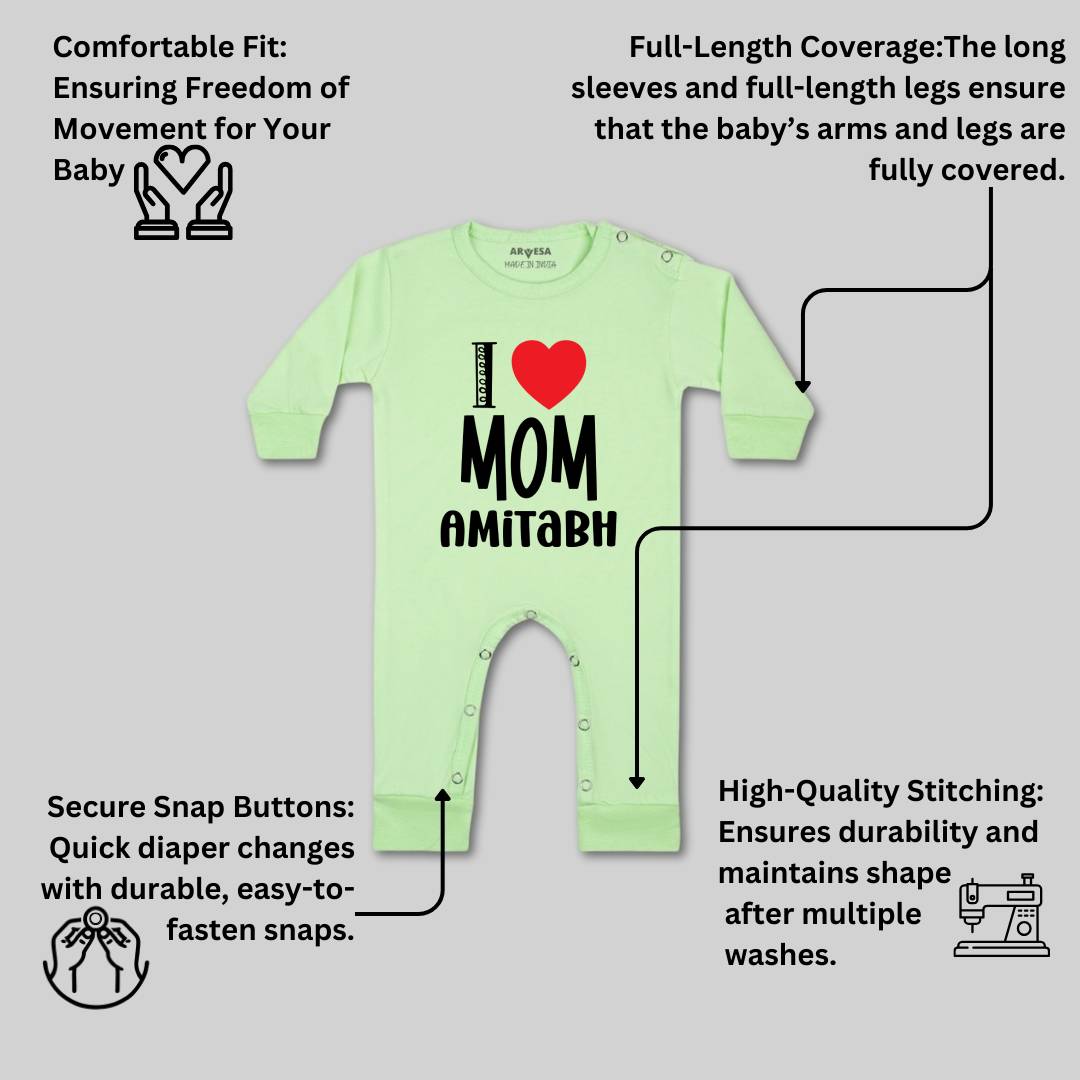 Arvesa I Love Mom Baby Boy & Girl Dress
