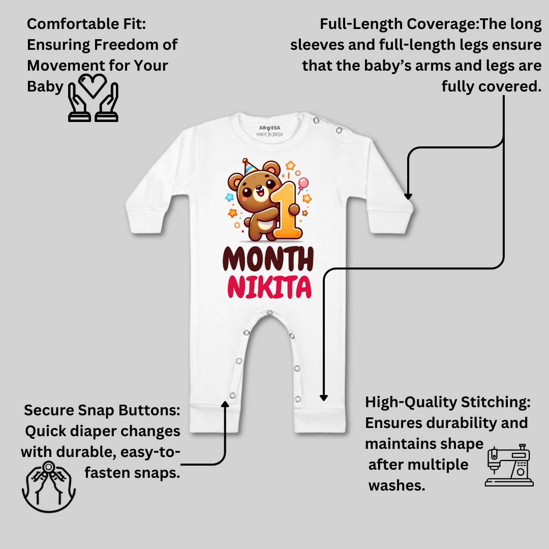 Arvesa 1 Month Baby Boy & Girl Dress