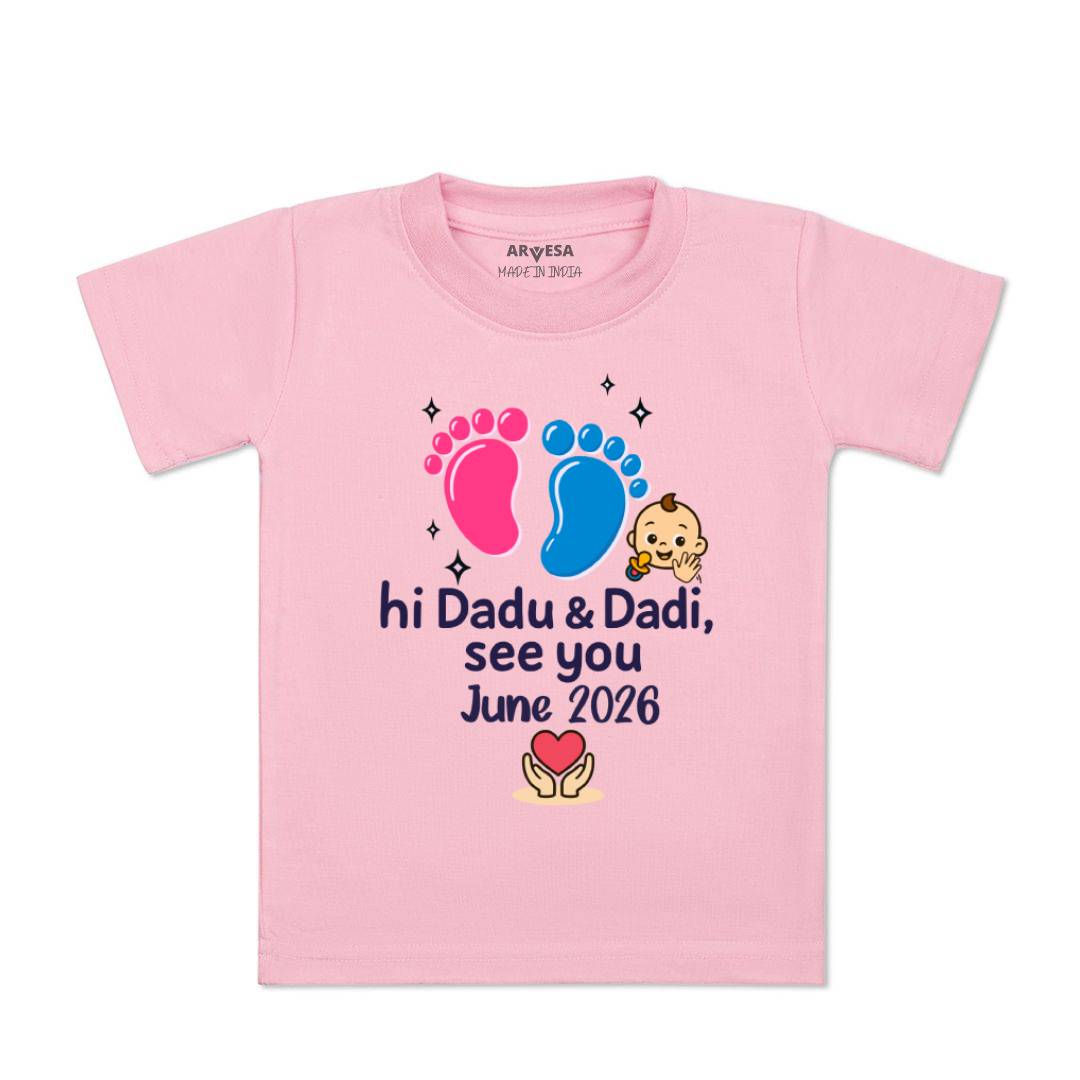 Arvesa Hi Dadu & Dadi See You Soon Baby Boy & Girl Dress