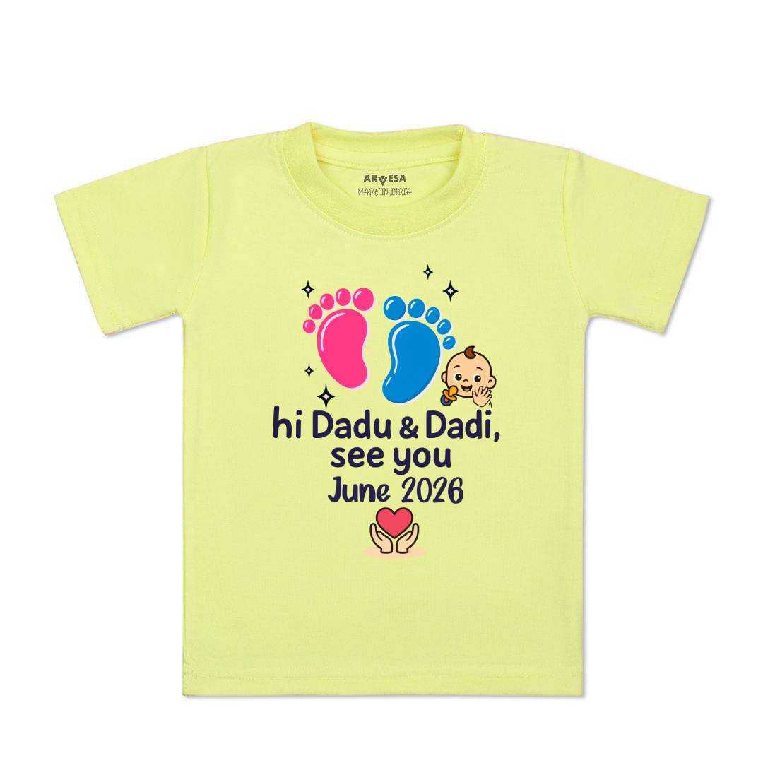 Arvesa Hi Dadu & Dadi See You Soon Baby Boy & Girl Dress