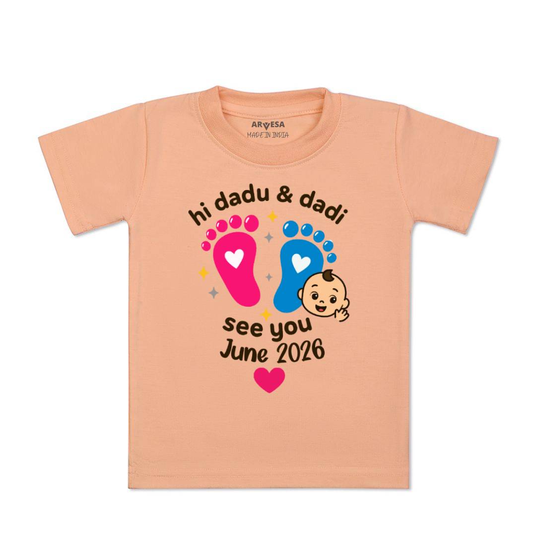 Arvesa Hi Dadu & Dadi See You Soon Baby Boy & Girl Dress