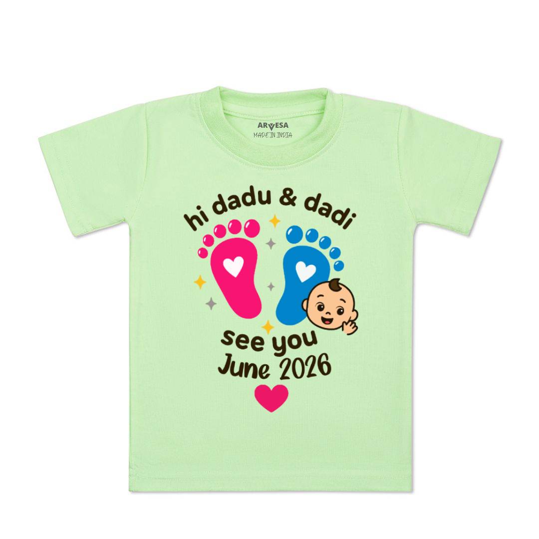 Arvesa Hi Dadu & Dadi See You Soon Baby Boy & Girl Dress
