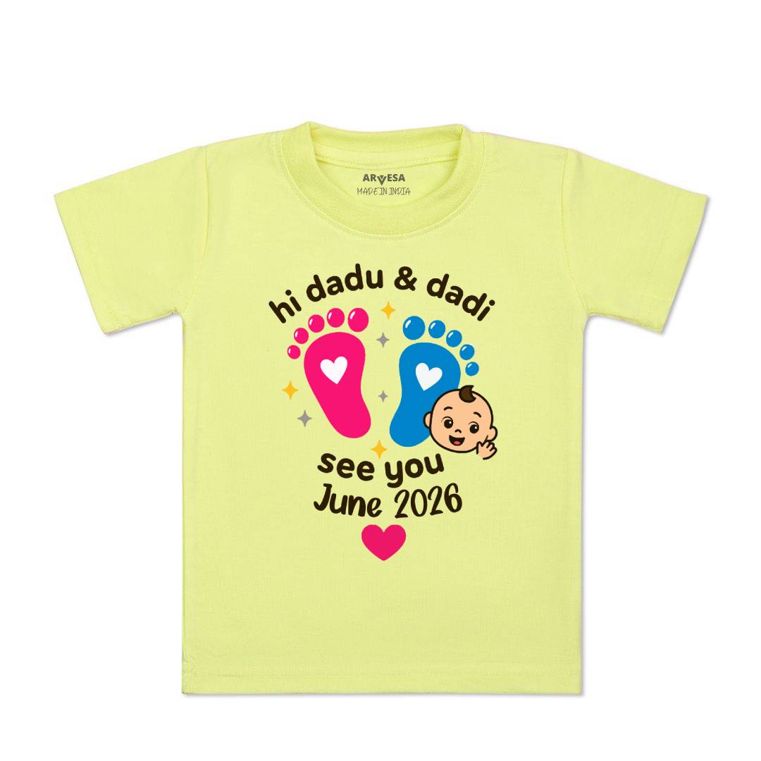 Arvesa Hi Dadu & Dadi See You Soon Baby Boy & Girl Dress