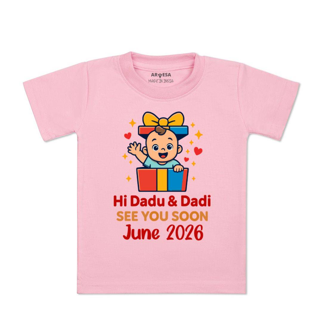 Arvesa Hi Dadu & Dadi See You Soon Baby Boy & Girl Dress
