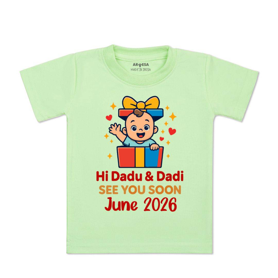 Arvesa Hi Dadu & Dadi See You Soon Baby Boy & Girl Dress