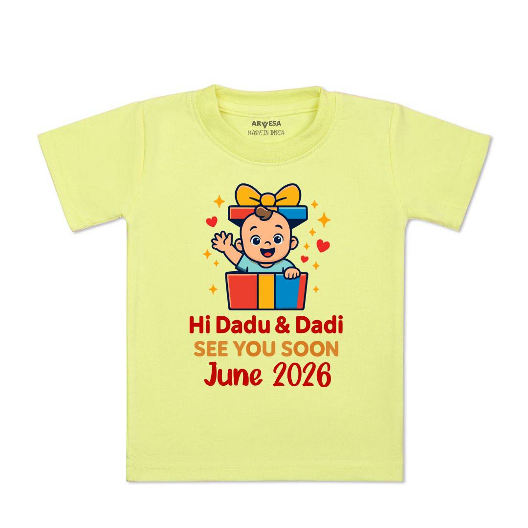 Arvesa Hi Dadu & Dadi See You Soon Baby Boy & Girl Dress