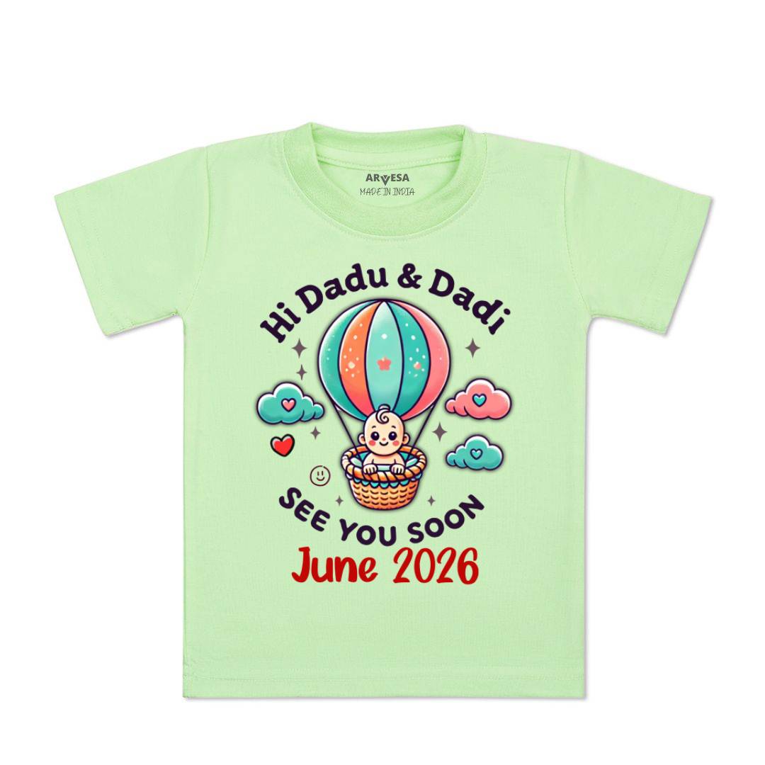 Arvesa Hi Dadu & Dadi See You Soon Baby Boy & Girl Dress