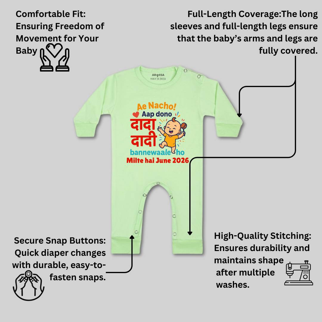 Arvesa Dada Dadi Bannewale Ho Baby Boy & Girl Dress