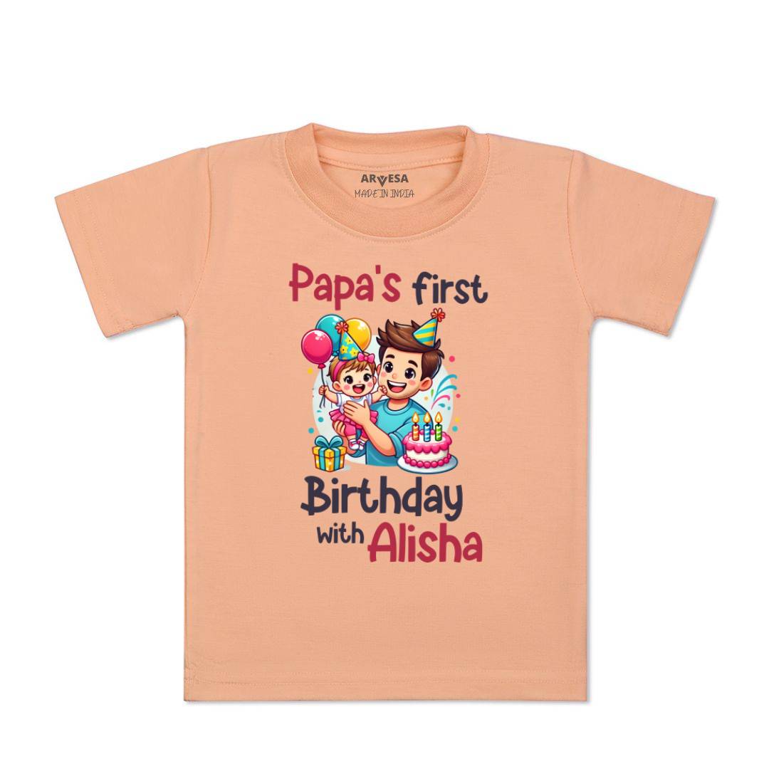 Arvesa Papa First Birthday With Me Baby Boy & Girl Dress