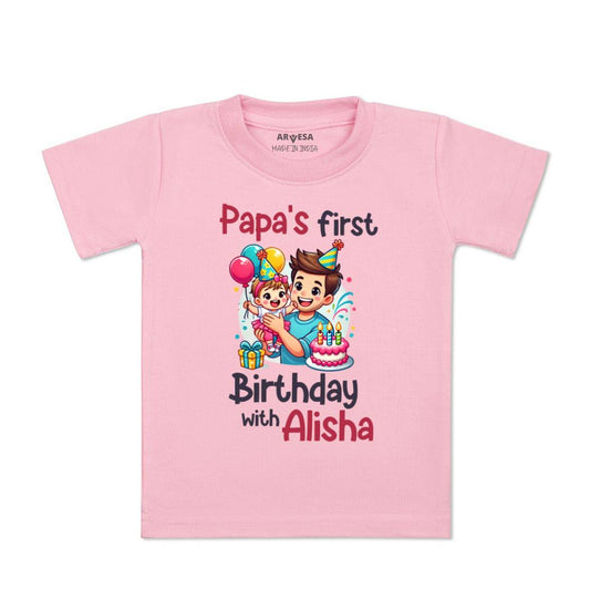 Arvesa Papa First Birthday With Me Baby Boy & Girl Dress