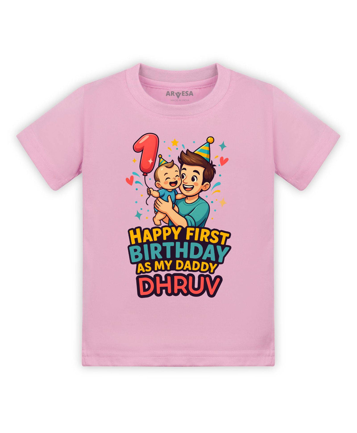 Happy First Birthday As My Daddy Dad Birthday - T-shirt