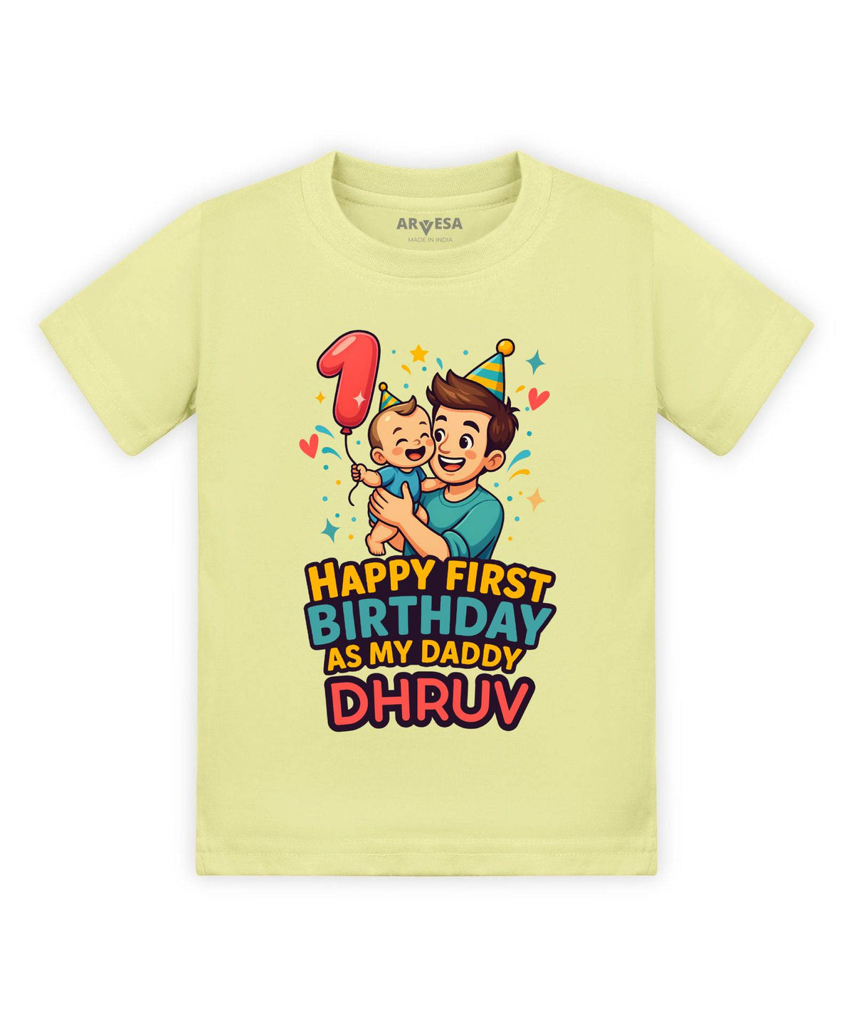Happy First Birthday As My Daddy Dad Birthday - T-shirt