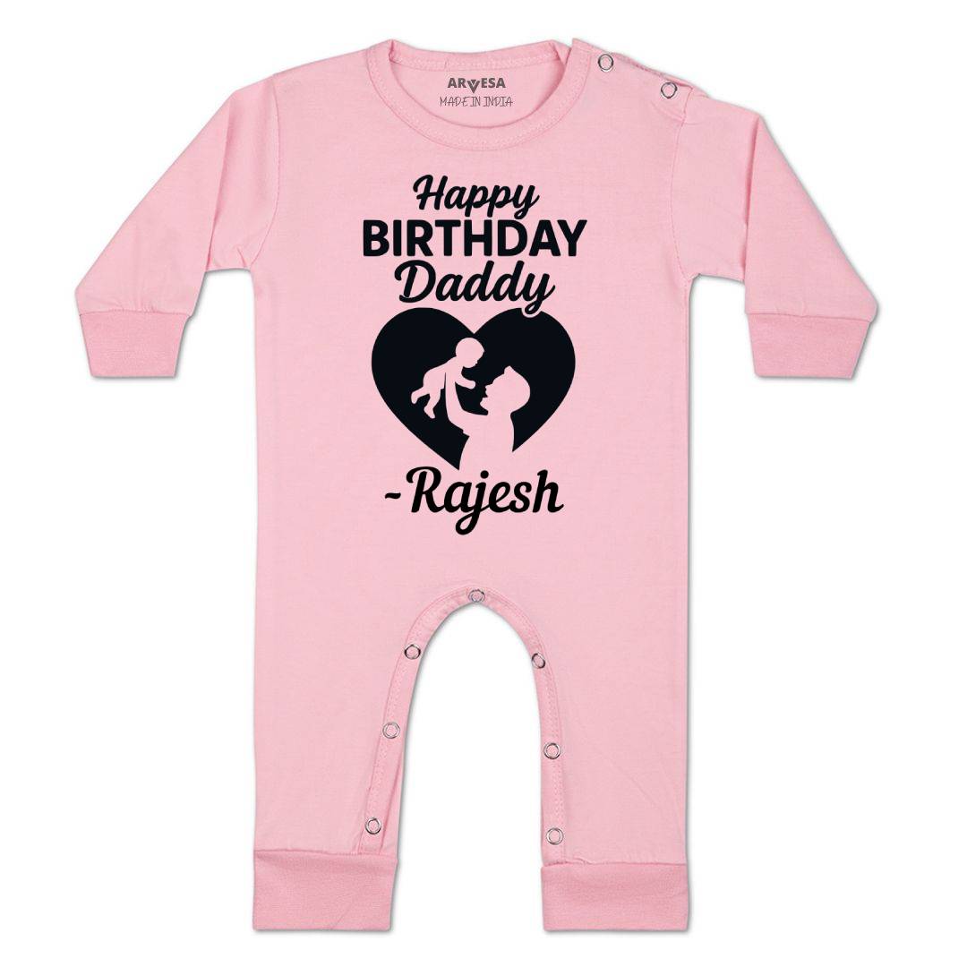 Arvesa Happy Birthday Daddy Baby Boy & Girl Dress