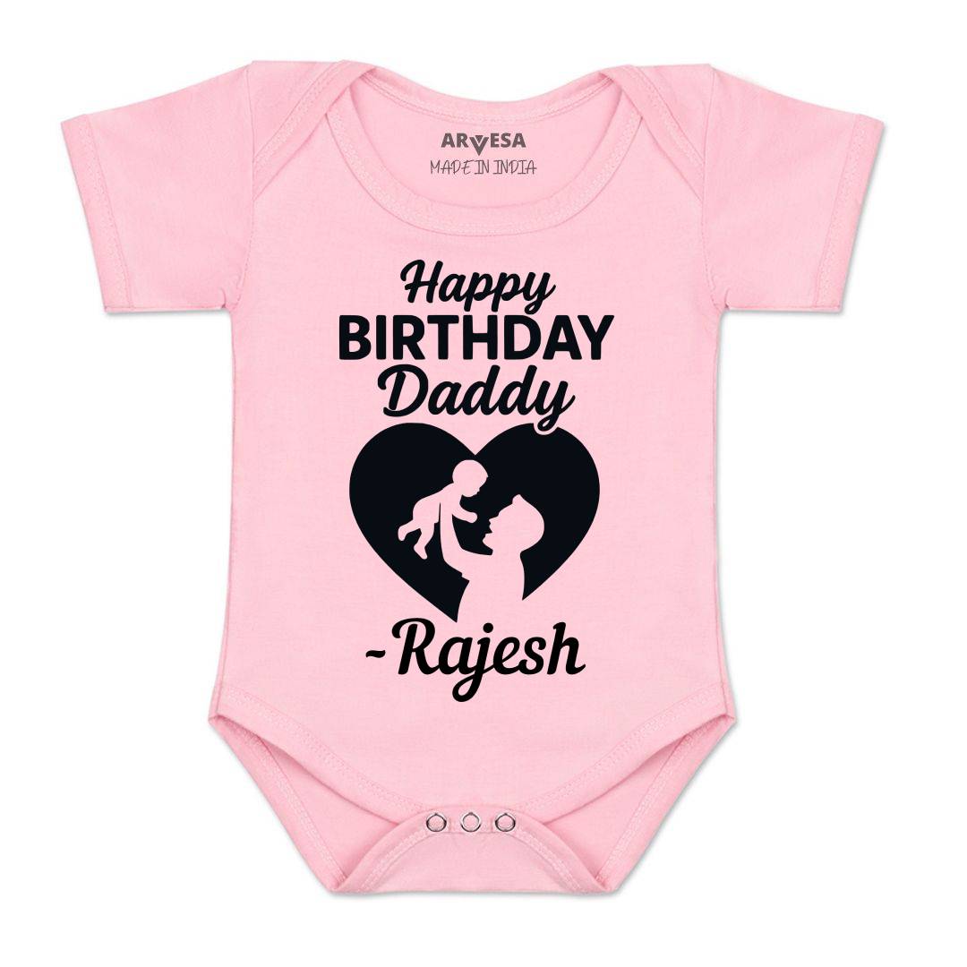 Arvesa Happy Birthday Daddy Baby Boy & Girl Dress