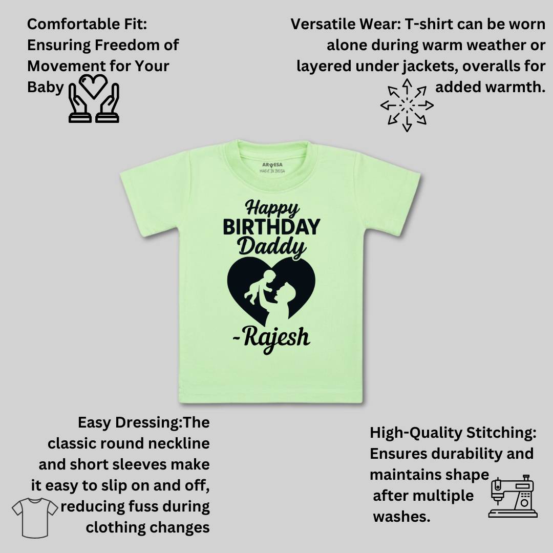 Arvesa Happy Birthday Daddy Baby Boy & Girl Dress