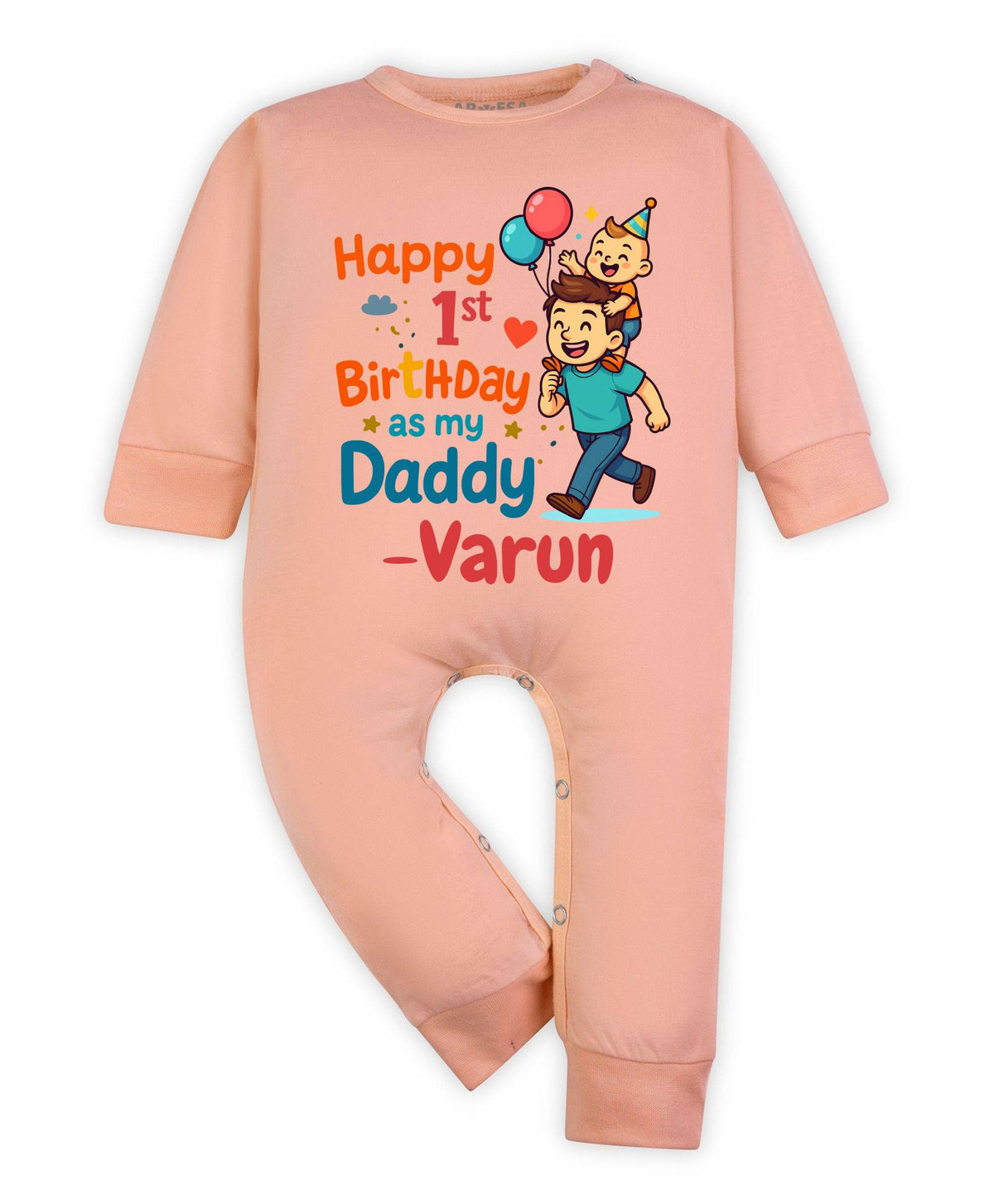 Happy First Birthday As My Daddy Dad Birthday - Jumpsuit