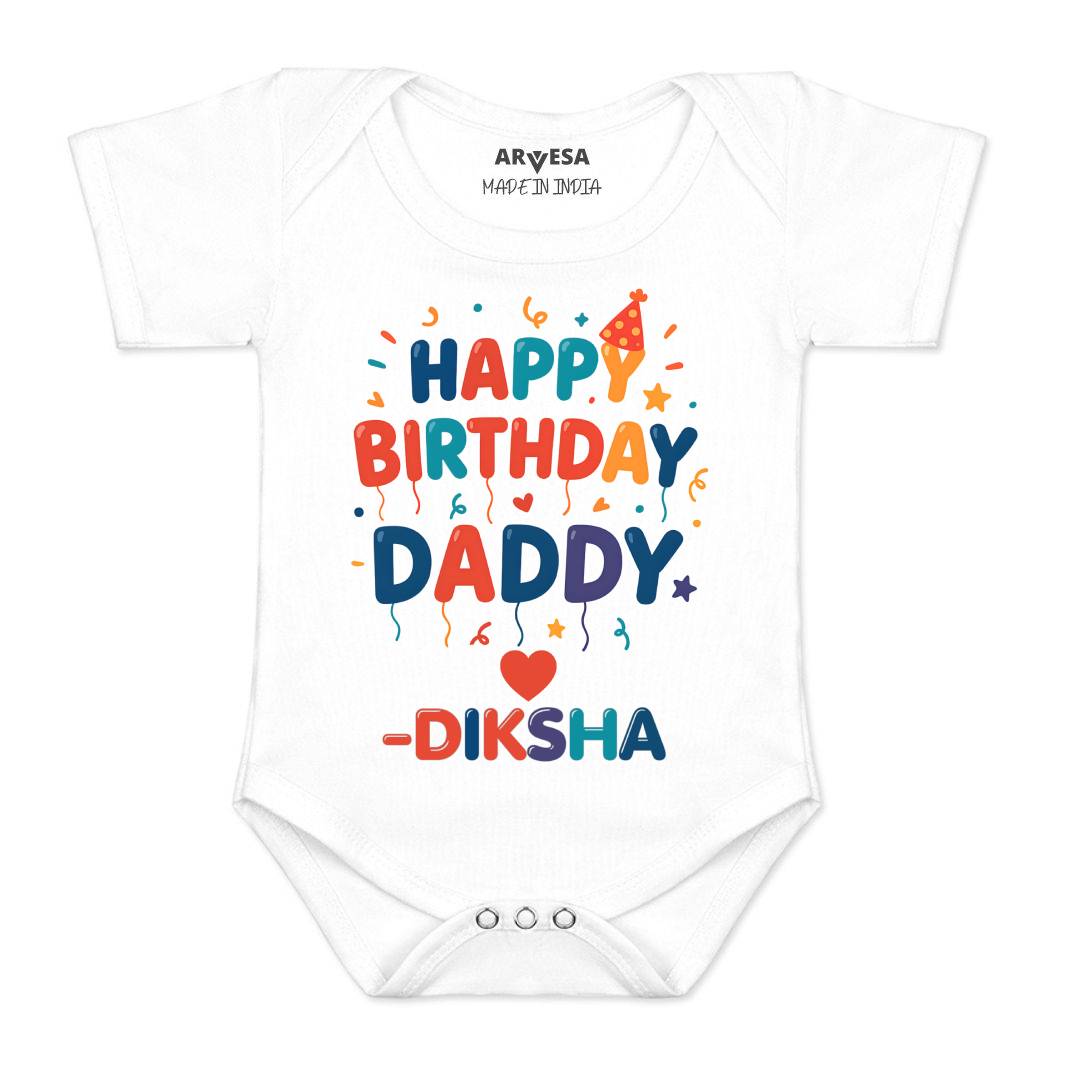Arvesa Happy Birthday Daddy Baby Boy & Girl Dress