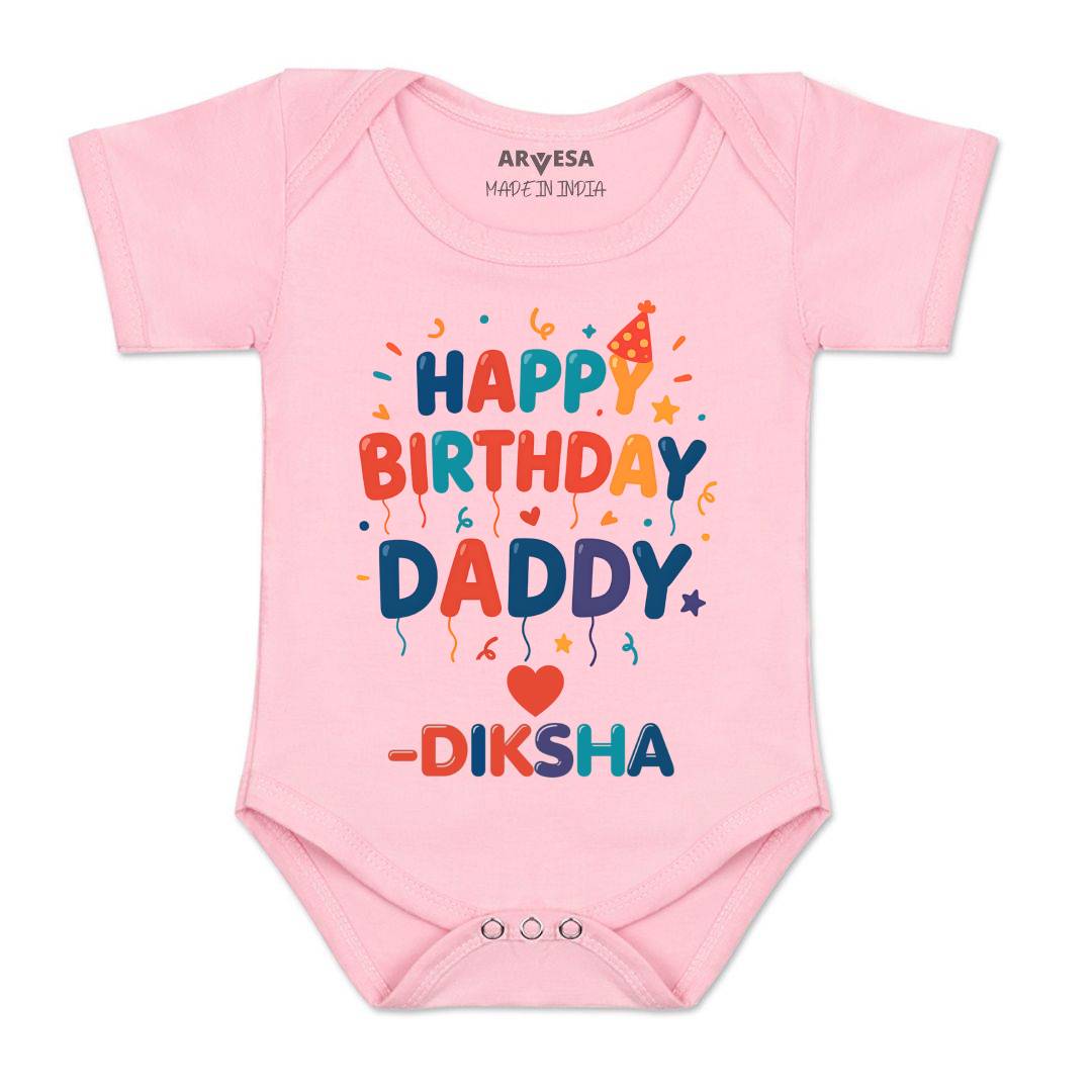 Arvesa Happy Birthday Daddy Baby Boy & Girl Dress