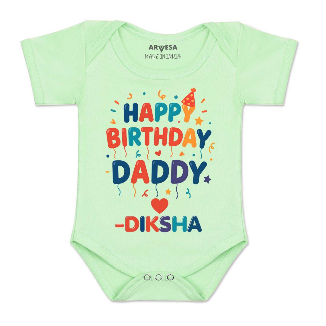 Arvesa Happy Birthday Daddy Baby Boy & Girl Dress