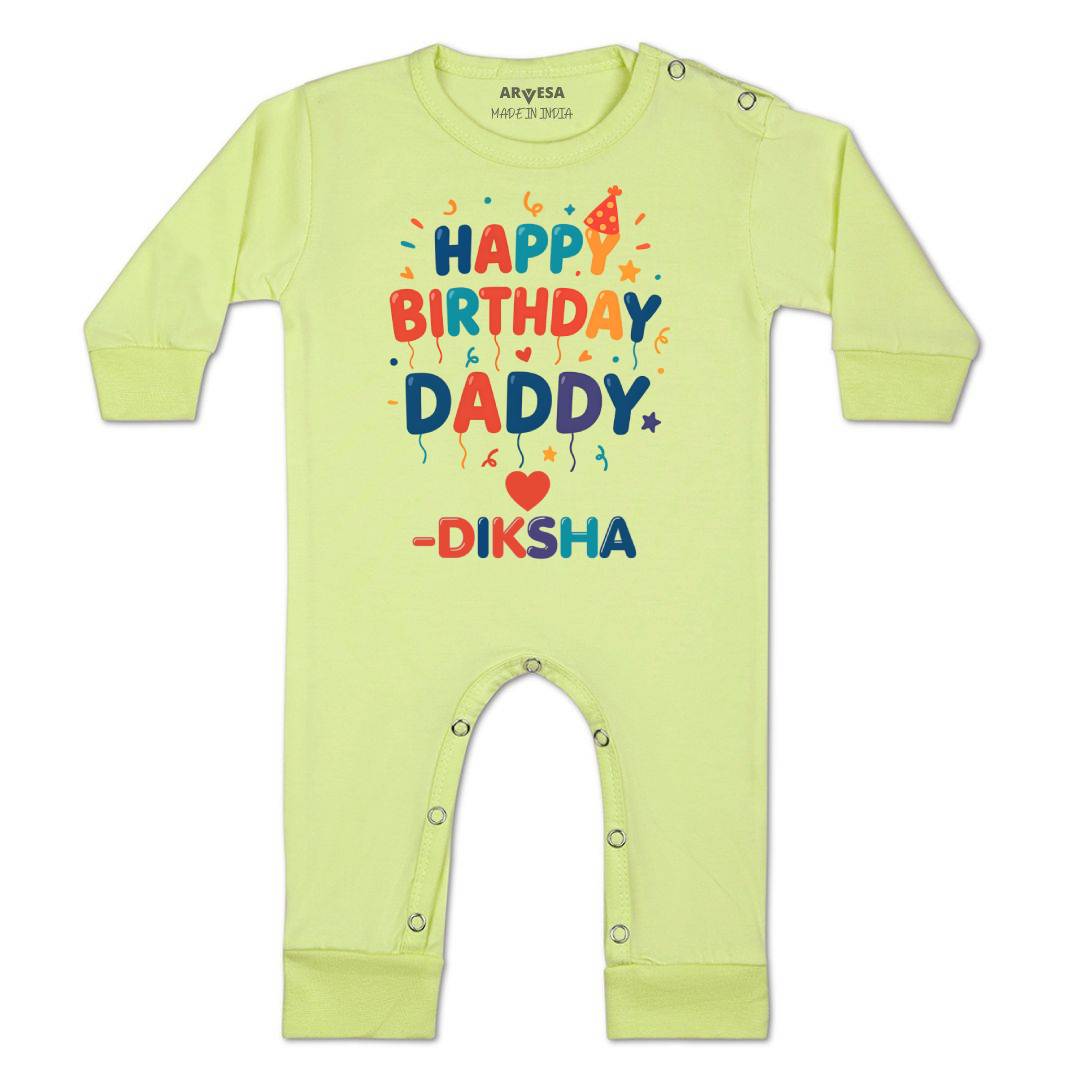 Arvesa Happy Birthday Daddy Baby Boy & Girl Dress