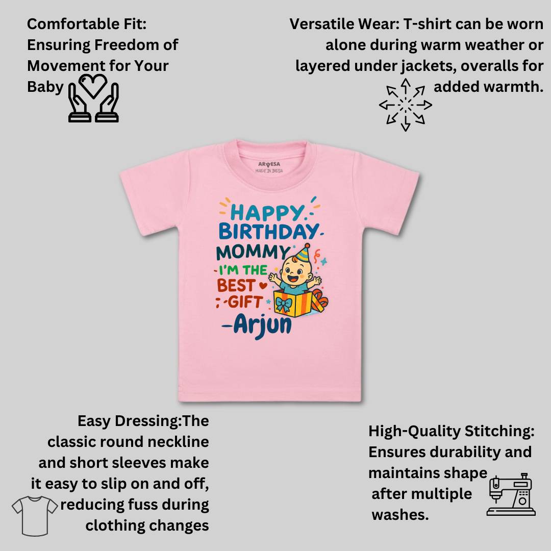 Arvesa Happy Birthday Mommy I'm The Best Gift Baby Boy & Girl Dress