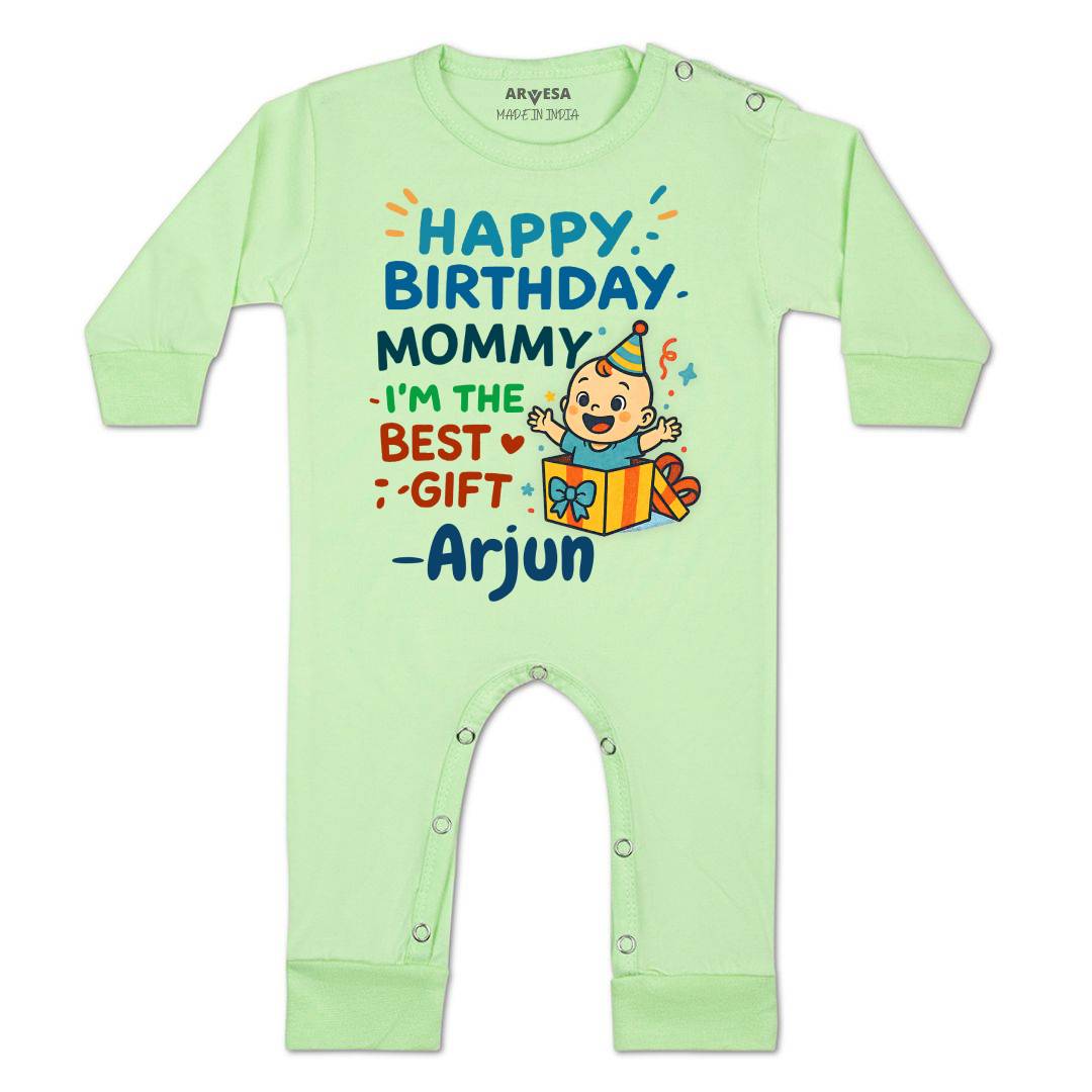 Arvesa Happy Birthday Mommy I'm The Best Gift Baby Boy & Girl Dress