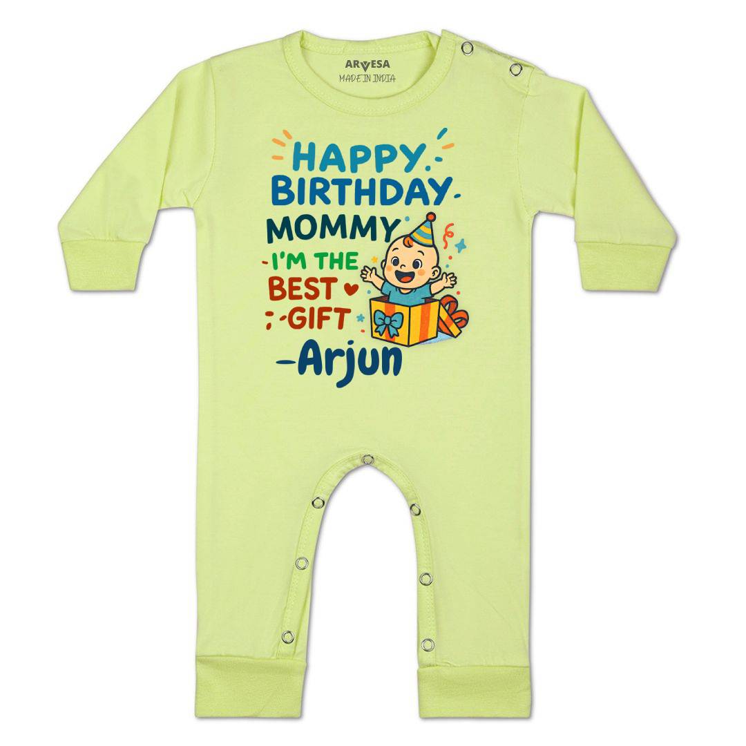 Arvesa Happy Birthday Mommy I'm The Best Gift Baby Boy & Girl Dress