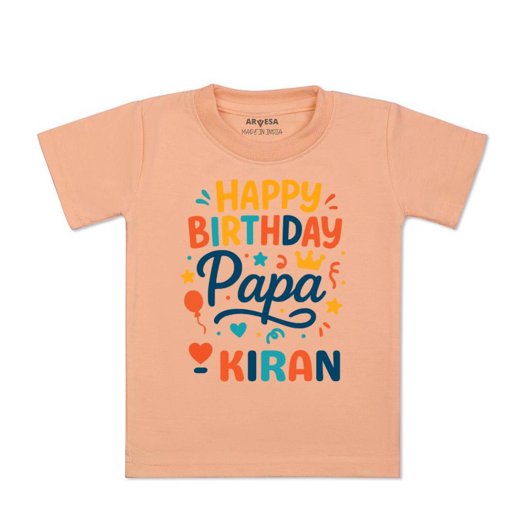 Arvesa Happy Birthday Papa Baby Boy & Girl Dress