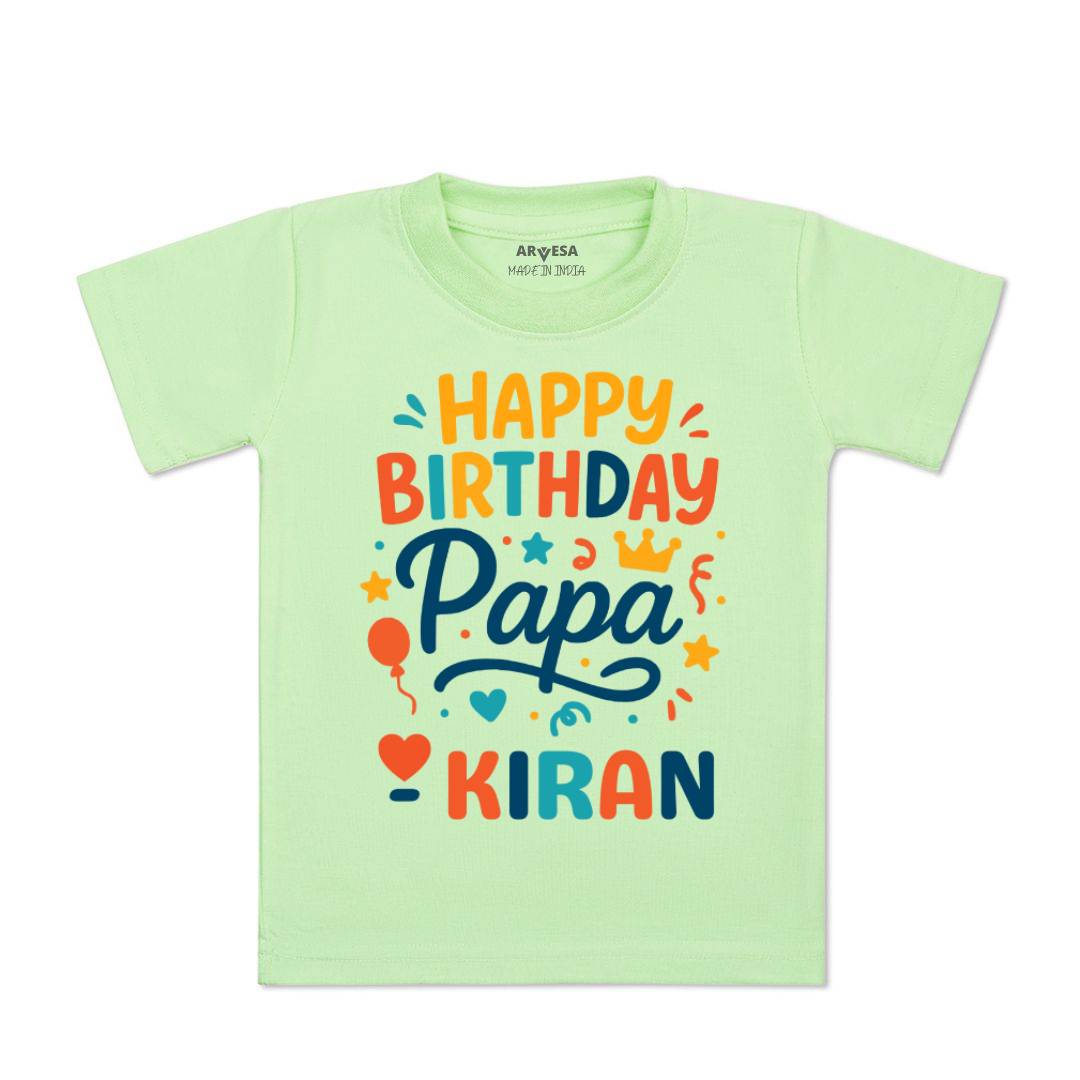 Arvesa Happy Birthday Papa Baby Boy & Girl Dress