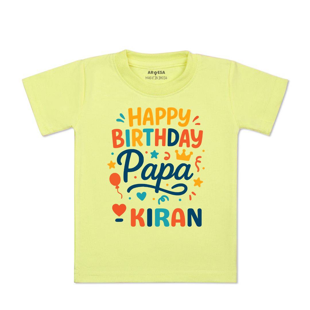 Arvesa Happy Birthday Papa Baby Boy & Girl Dress