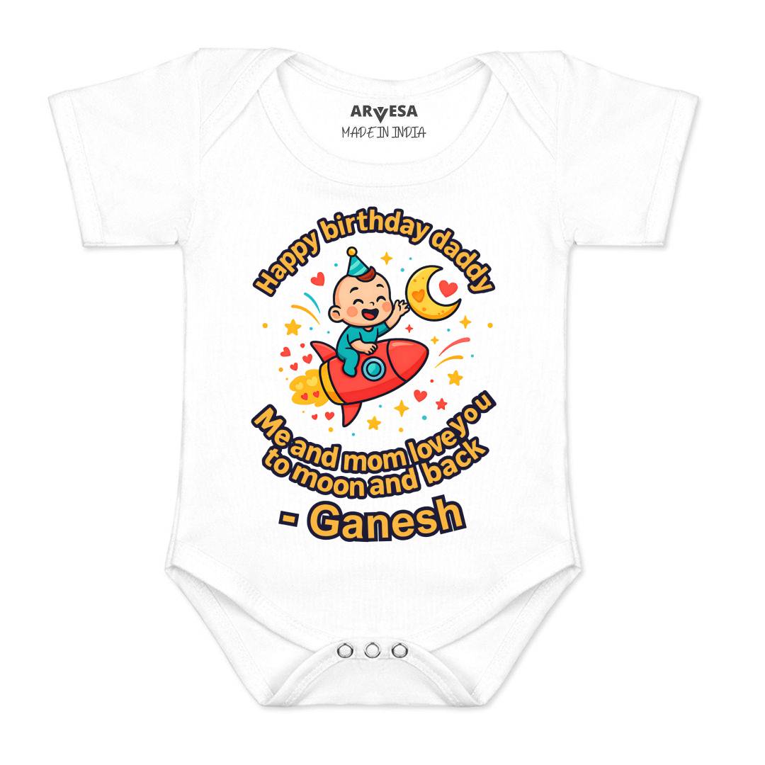 Arvesa Happy Birthday Daddy Baby Boy & Girl Dress