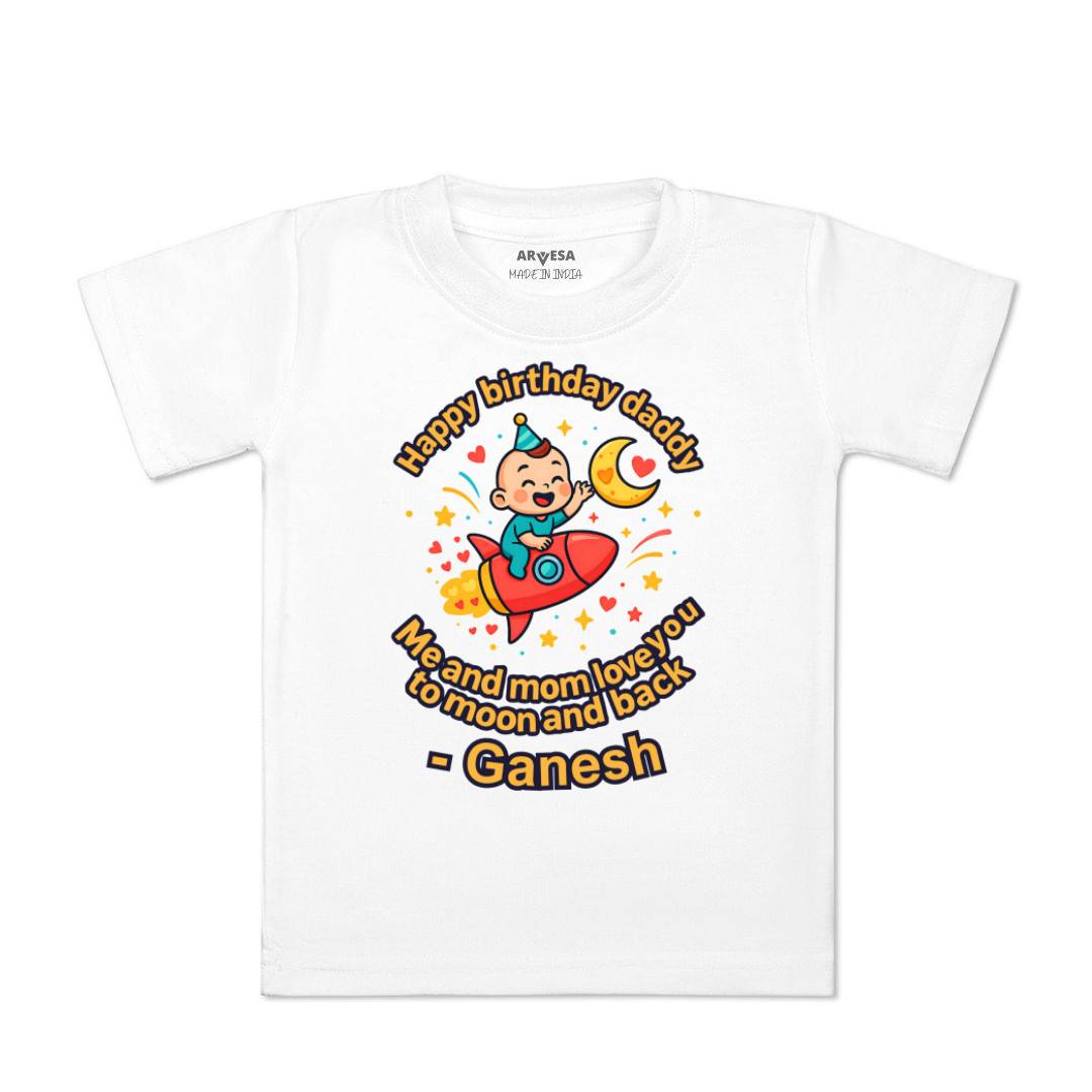 Arvesa Happy Birthday Daddy Baby Boy & Girl Dress