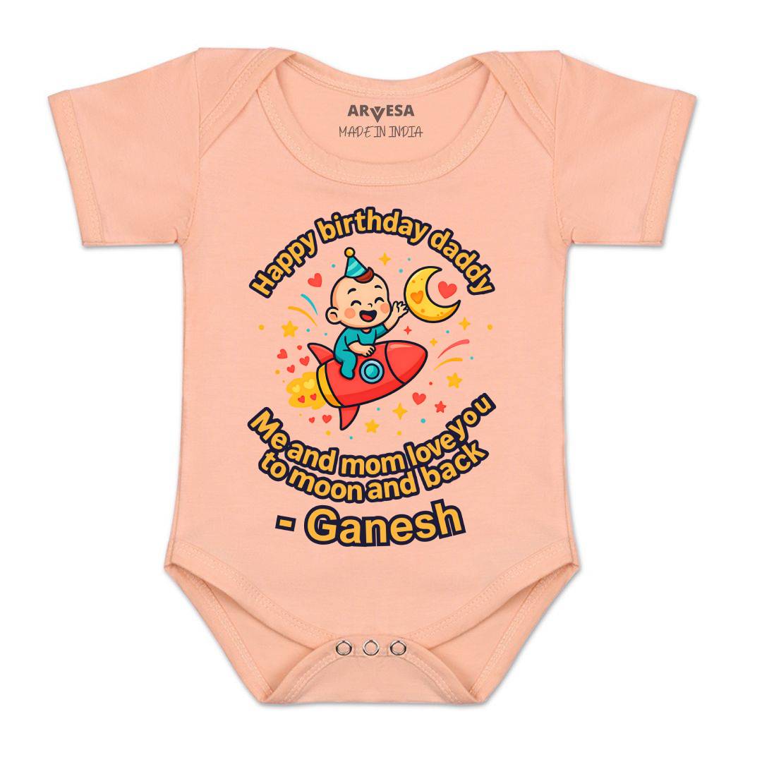 Arvesa Happy Birthday Daddy Baby Boy & Girl Dress