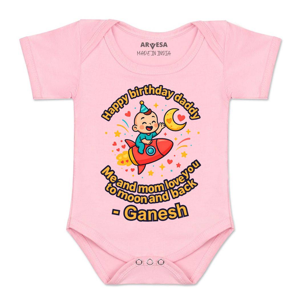 Arvesa Happy Birthday Daddy Baby Boy & Girl Dress