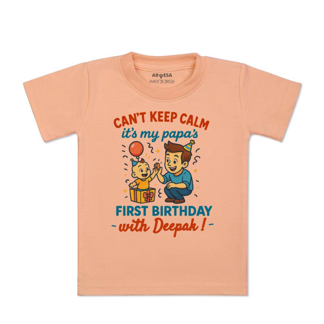 Arvesa Cant Keep Calm Its My Papa First Birthday Baby Boy & Girl Dress