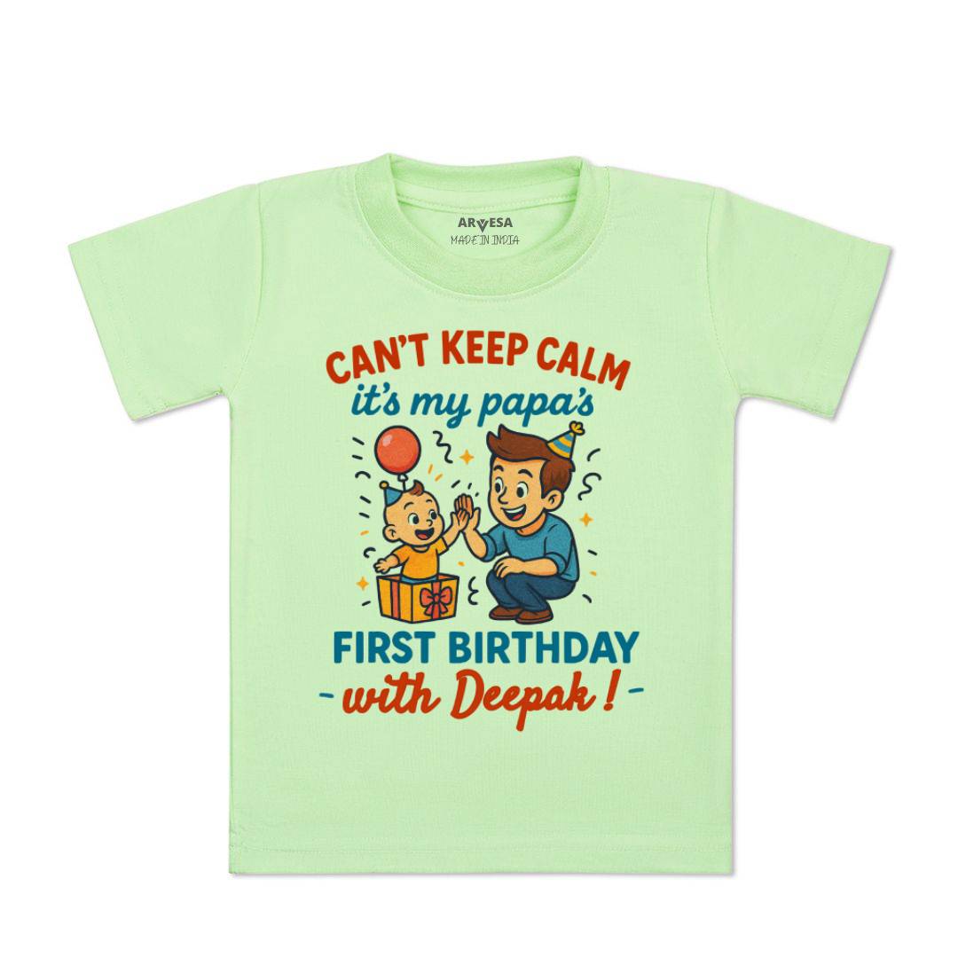 Arvesa Cant Keep Calm Its My Papa First Birthday Baby Boy & Girl Dress