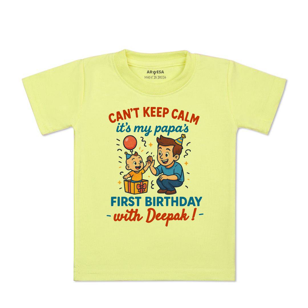 Arvesa Cant Keep Calm Its My Papa First Birthday Baby Boy & Girl Dress