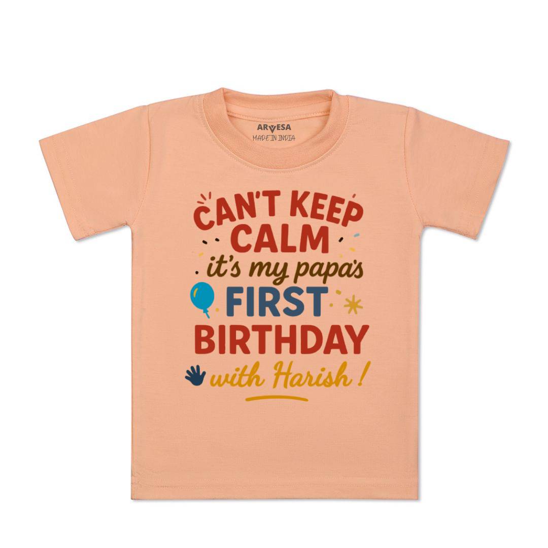 Arvesa Cant Keep Calm Its My Papa First Birthday Baby Boy & Girl Dress